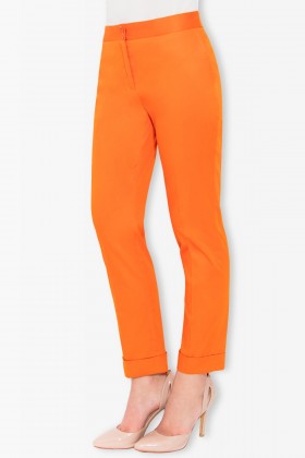 Pantalon casual P 104 portocaliu